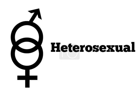 Foto de A HeteroSexual Orientation Icon Symbol Silhouette Style Shape Sign Logo Sitio web Género Concepto sexual Página web Botón Diseño Pictogramas Interfaz de usuario Arte Ilustración - Imagen libre de derechos