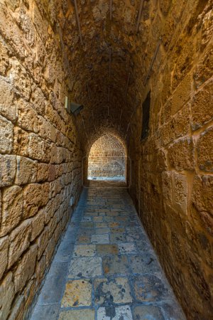 Téléchargez les photos : Corridor dans la vieille ville d'Acre en Israël - en image libre de droit