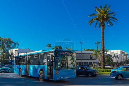 Photo for Urban bus of the city of Tangier operated by the Spanish company ALSA - Royalty Free Image