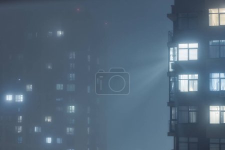 Photo for Heavy fog in the city. Kiev, Ukraine - Royalty Free Image
