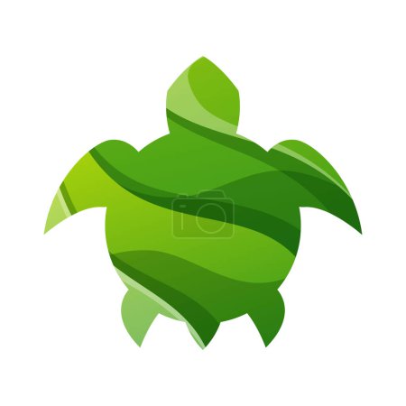 Ilustración de Diseño del logotipo de tortuga de gradiente vectorial - Imagen libre de derechos