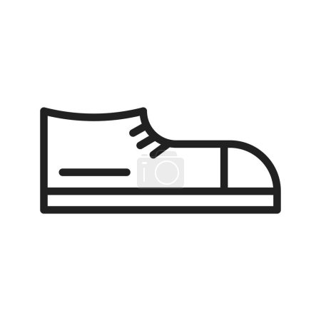 Illustration for Casual Shoes icon vector image. Suitable for mobile application web application and print media. - Royalty Free Image