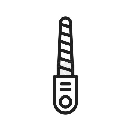 Illustration for Nail Filer icon vector image. Suitable for mobile application web application and print media. - Royalty Free Image