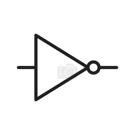 Ilustración de NO Puerta icono de imagen vectorial. Adecuado para aplicaciones móviles aplicación web y medios de impresión. - Imagen libre de derechos