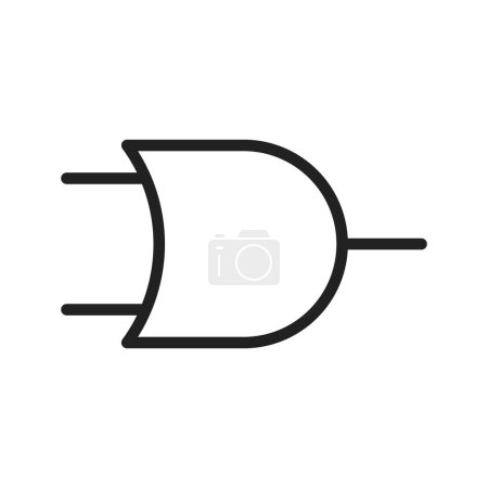 Ilustración de O Puerta icono de imagen vectorial. Adecuado para aplicaciones móviles aplicación web y medios de impresión. - Imagen libre de derechos