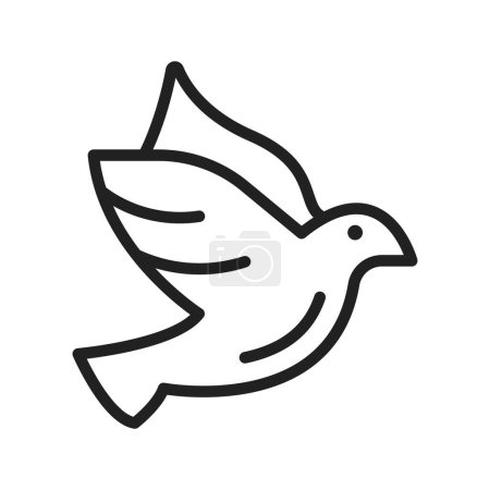 Illustration for Pigeon icon vector image. Suitable for mobile application web application and print media. - Royalty Free Image