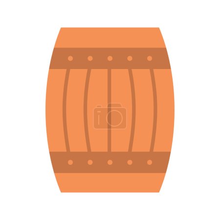 Illustration for Barrel icon vector image. Suitable for mobile application web application and print media. - Royalty Free Image