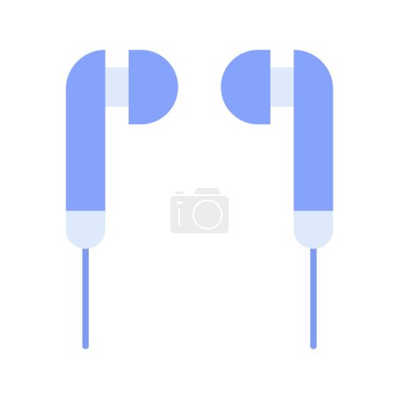 Kopfhörer-Symbolvektorbild. Geeignet für mobile Applikationen und Printmedien.
