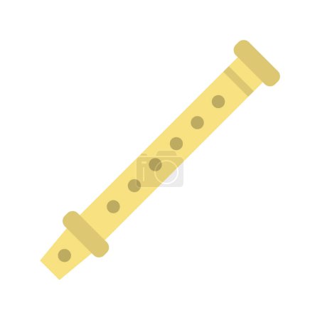Illustration for Flute icon vector image. Suitable for mobile application web application and print media. - Royalty Free Image