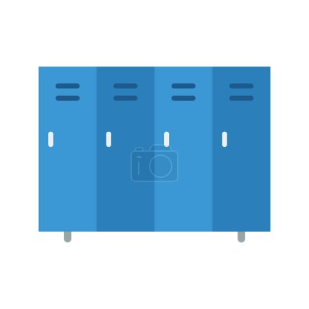 Illustration for Lockers icon vector image. Suitable for mobile application web application and print media. - Royalty Free Image