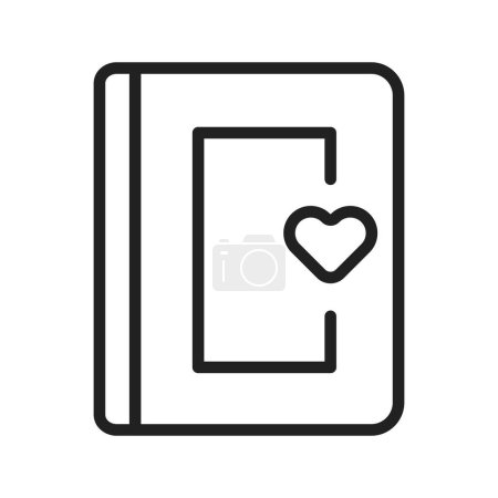 Illustration for Diary icon vector image. Suitable for mobile application web application and print media. - Royalty Free Image