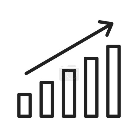 Illustration for Growth icon vector image. Suitable for mobile application web application and print media. - Royalty Free Image