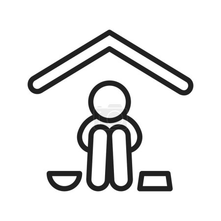 Shelter icon vector image. Suitable for mobile application web application and print media.