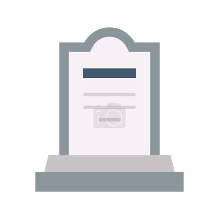 Illustration for Gravestone icon vector image. Suitable for mobile application web application and print media. - Royalty Free Image