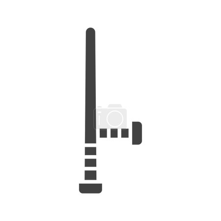 Illustration for Baton icon vector image. Suitable for mobile application web application and print media. - Royalty Free Image