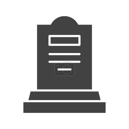 Illustration for Gravestone icon vector image. Suitable for mobile application web application and print media. - Royalty Free Image