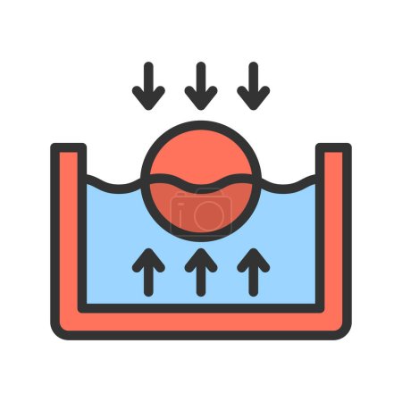 Icono de flotador imagen vectorial. Adecuado para aplicaciones móviles aplicación web y medios de impresión.