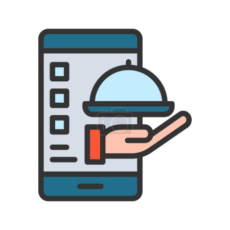 Food App icon vector image. Suitable for mobile application web application and print media.