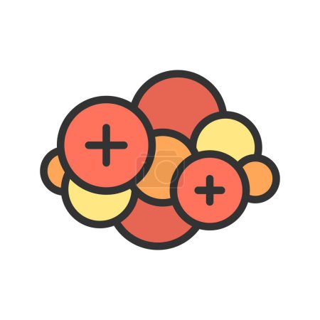 Illustration for Nucleus icon vector image. Suitable for mobile application web application and print media. - Royalty Free Image