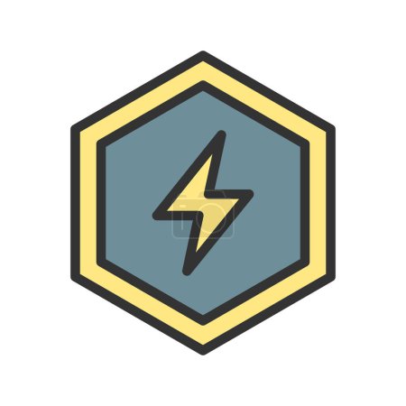 Illustration for Power icon vector image. Suitable for mobile application web application and print media. - Royalty Free Image