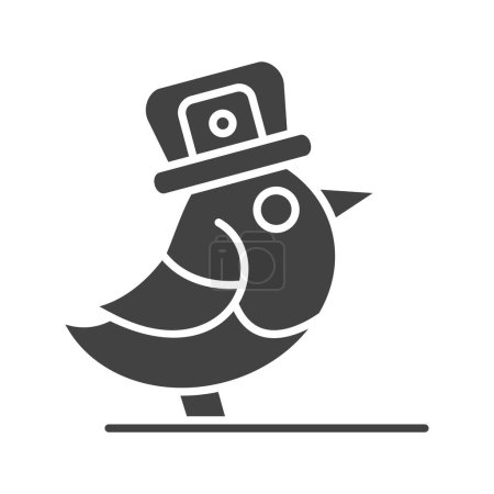 Illustration for Bird Icon image. Suitable for mobile application. - Royalty Free Image
