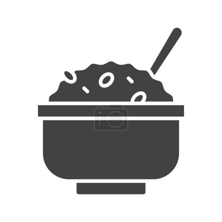 Illustration for Oats Icon image. Suitable for mobile application. - Royalty Free Image