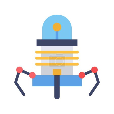 Illustration for Nanomachine Icon image. Suitable for mobile application. - Royalty Free Image