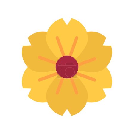 Illustration for Nasturtium Icon image. Suitable for mobile application. - Royalty Free Image