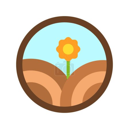 Ilustración de Imagen icono Agricultura Sostenible. Adecuado para aplicaciones móviles. - Imagen libre de derechos