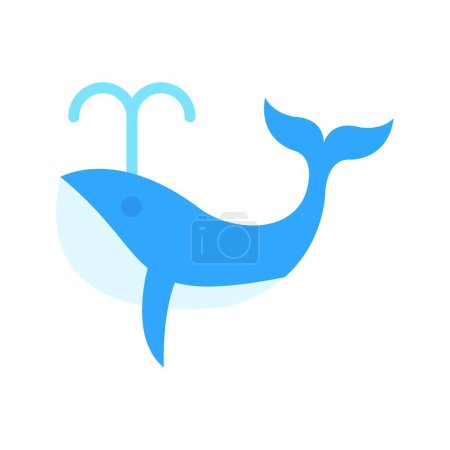Ilustración de Icono de ballena imagen. Adecuado para aplicaciones móviles. - Imagen libre de derechos