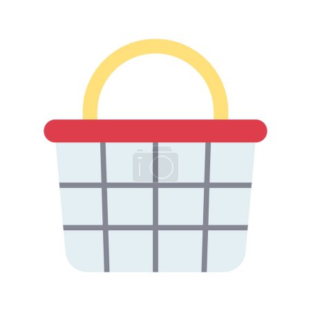 Illustration for Shopping Basket Icon image. Suitable for mobile application. - Royalty Free Image