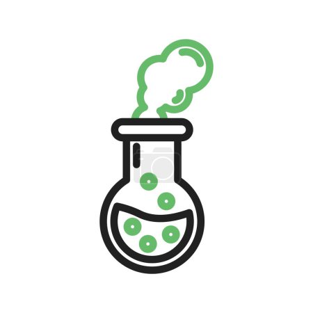 Illustration for Chemical Pollution Icon image. Suitable for mobile application. - Royalty Free Image