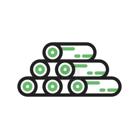 Illustration for Deforestation Icon image. Suitable for mobile application. - Royalty Free Image