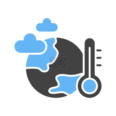 Imagen de Icono de Acción Climática. Adecuado para aplicaciones móviles.