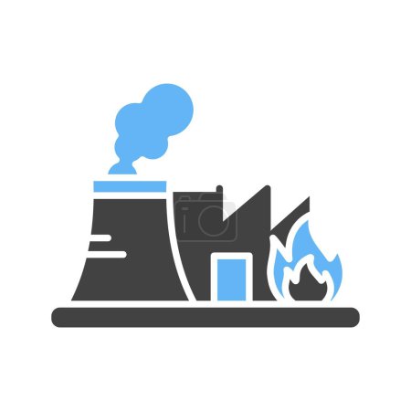 Illustration for Incinerator Icon image. Suitable for mobile application. - Royalty Free Image