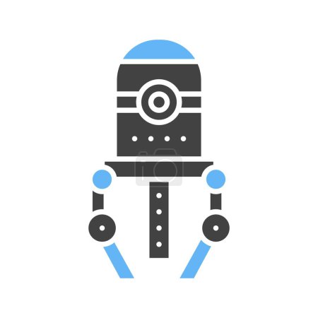 Illustration for Nanobot Icon image. Suitable for mobile application. - Royalty Free Image