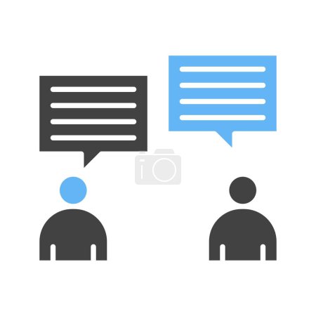 Ilustración de Imagen de icono de conversación. Adecuado para aplicaciones móviles. - Imagen libre de derechos