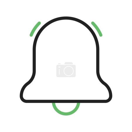 Ilustración de Imagen vectorial del icono Bell. Adecuado para aplicaciones móviles aplicación web y medios de impresión. - Imagen libre de derechos
