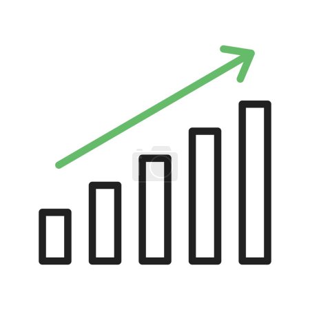 Illustration for Growth icon vector image. Suitable for mobile application web application and print media. - Royalty Free Image
