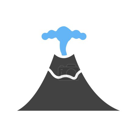 Ilustración de Imagen vectorial del icono del volcán. Adecuado para aplicaciones móviles aplicación web y medios de impresión. - Imagen libre de derechos