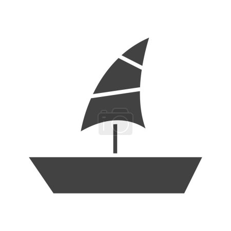 Téléchargez les illustrations : Image vectorielle d'icône de bateau. Convient aux applications mobiles, aux applications Web et aux médias imprimés. - en licence libre de droit