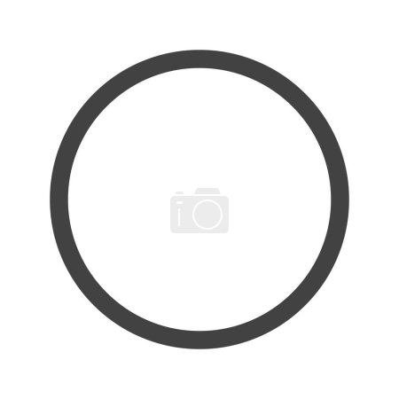 Illustration for Circle icon vector image. Suitable for mobile application web application and print media. - Royalty Free Image