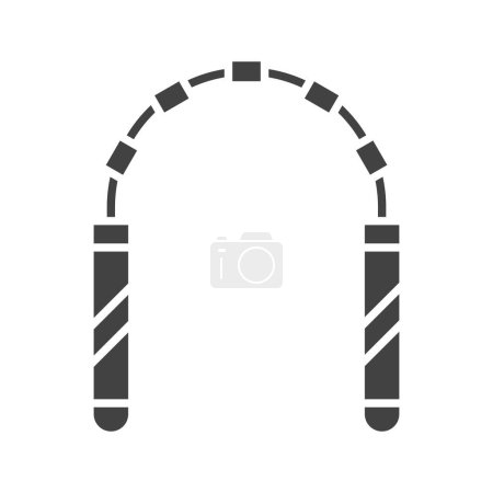 Ilustración de Imagen vectorial del icono de Nunchaku. Adecuado para aplicaciones móviles aplicación web y medios de impresión. - Imagen libre de derechos