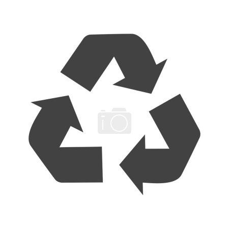 Téléchargez les illustrations : Image vectorielle d'icône de symbole de recyclage. Convient aux applications mobiles, aux applications Web et aux médias imprimés. - en licence libre de droit