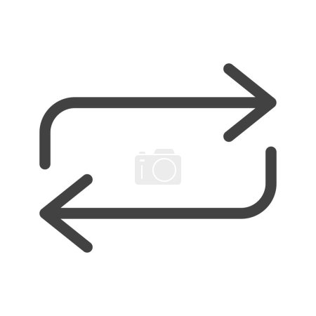 Illustration for Repeat icon vector image. Suitable for mobile application web application and print media. - Royalty Free Image