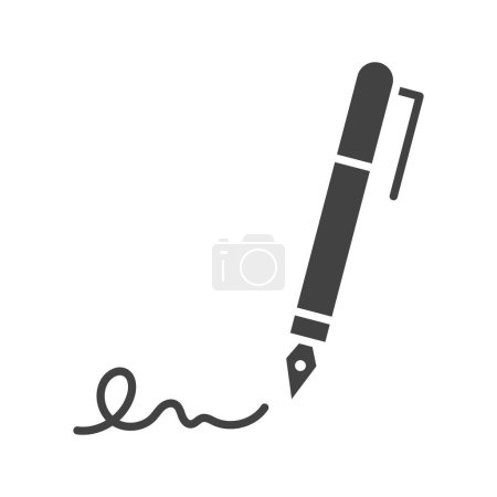 Illustration for Signatures icon vector image. Suitable for mobile application web application and print media. - Royalty Free Image