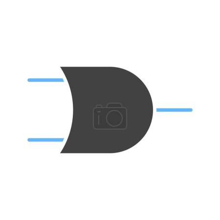 Ilustración de O Puerta icono de imagen vectorial. Adecuado para aplicaciones móviles aplicación web y medios de impresión. - Imagen libre de derechos
