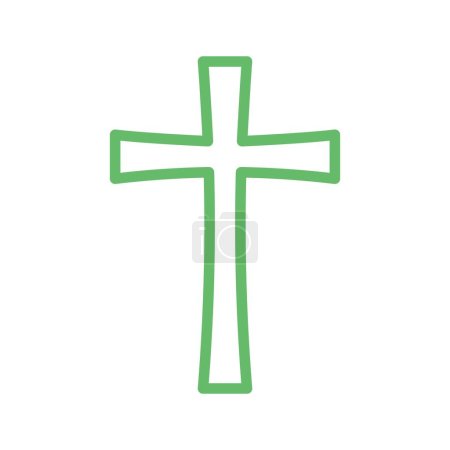 Ilustración de Cruz Latina icono de imagen vectorial. Adecuado para aplicaciones móviles aplicación web y medios de impresión. - Imagen libre de derechos