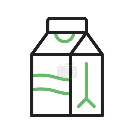 Ilustración de Caja de leche icono de imagen vectorial. Adecuado para aplicaciones móviles aplicación web y medios de impresión. - Imagen libre de derechos