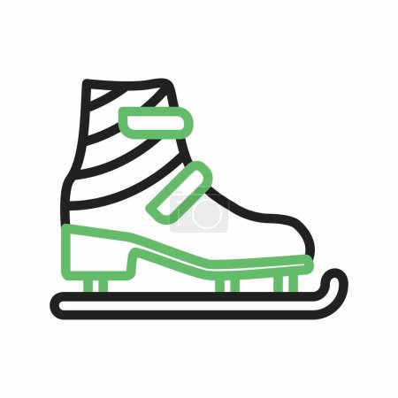 Téléchargez les illustrations : Image vectorielle de l'icône des patins à neige. Convient aux applications mobiles, aux applications Web et aux médias imprimés. - en licence libre de droit
